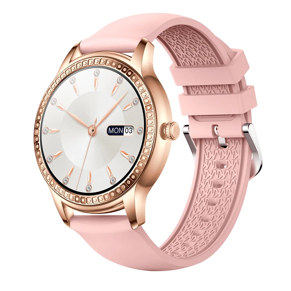 Montre intelligente Bluetooth appel fréquence cardiaque surveillance de l'oxygène dans le sang mode femmes électronique sport montre intelligente