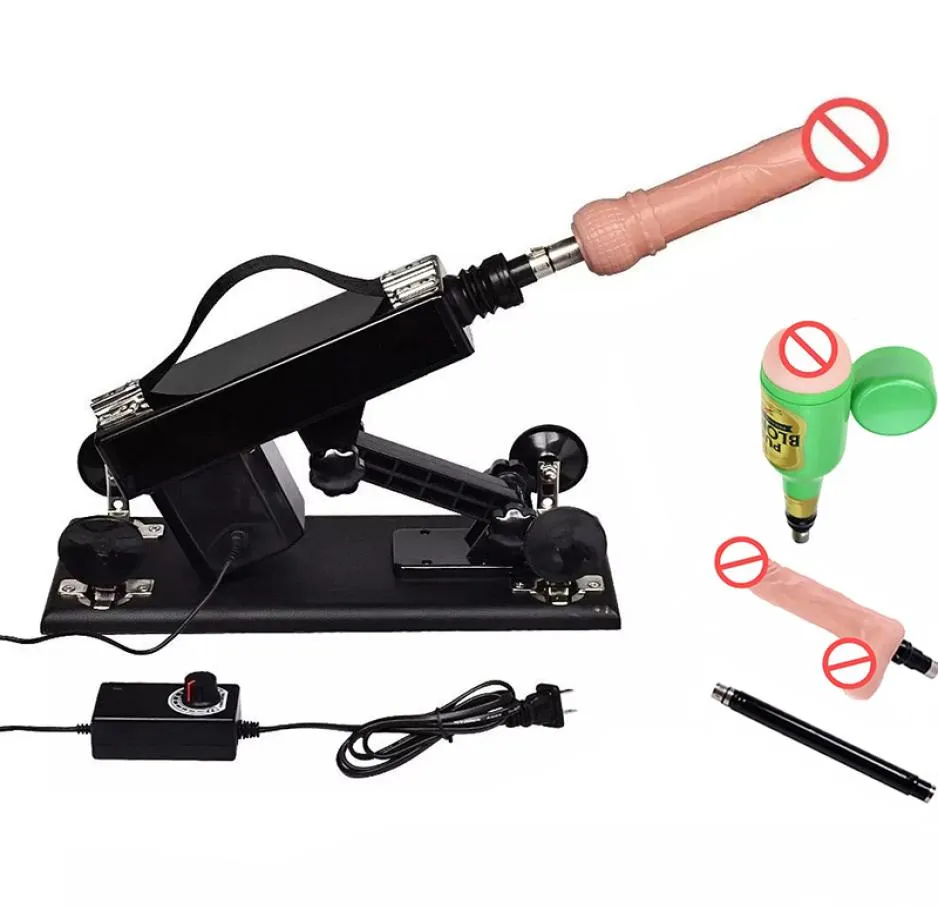 Automatische Sex Machine Gun Kom met Mannelijke Masturbatie Cup en Realistische Dildo Krachtige Sex Machines Speeltjes voor vrouwen koppels7571250