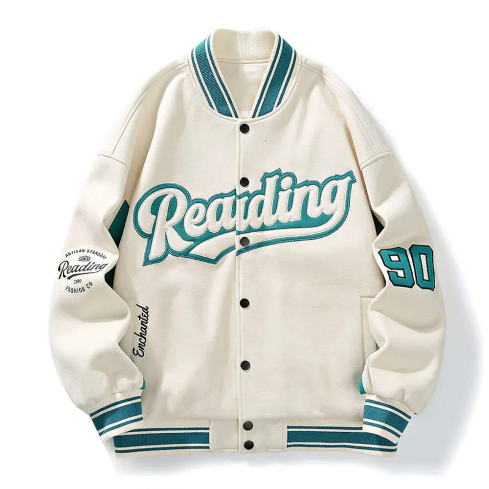 Fabricant de haute qualité tendance lettre broderie Vintage Bomber Baseball Varsity Jacket 25