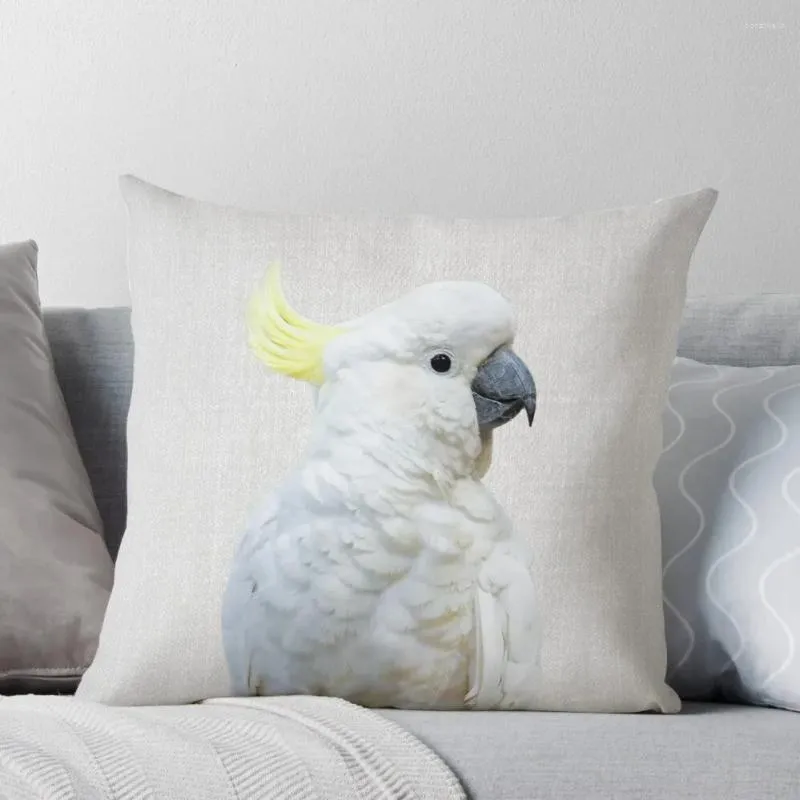 Pillow White Cockatoo - Colorful Throw Decorative Sofa S Christmas Covers