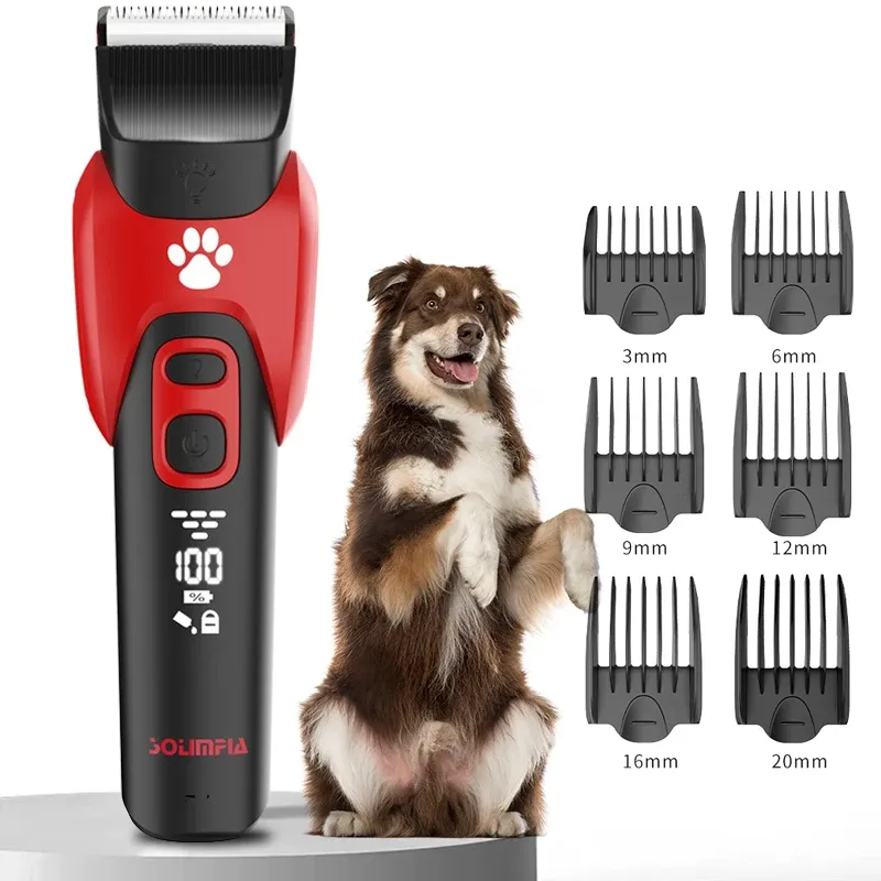 Trimmers Elektrische professionelle Haustier Haar Clipper Big Dog Trimmer Rasierer wiederaufladbare Tierkatzen Haarschneider Schneidmaschine für Schafe