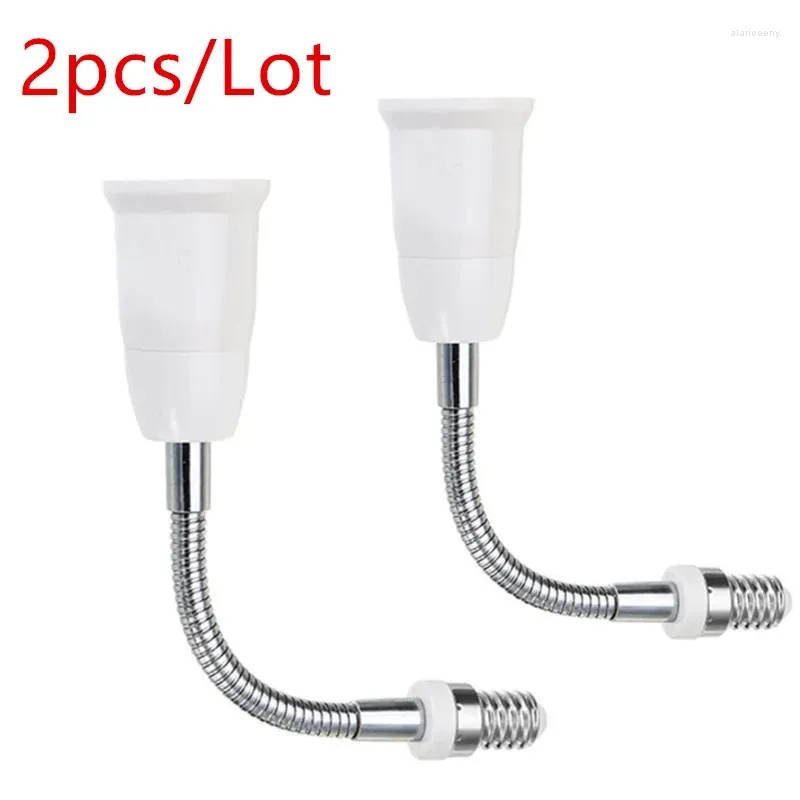 램프 홀더 2pcs/lot E14 ~ E27 유연한 확장 확장 확장 어댑터 소켓 18cm LED 전구 기반 홀더 컨버터 AC250V