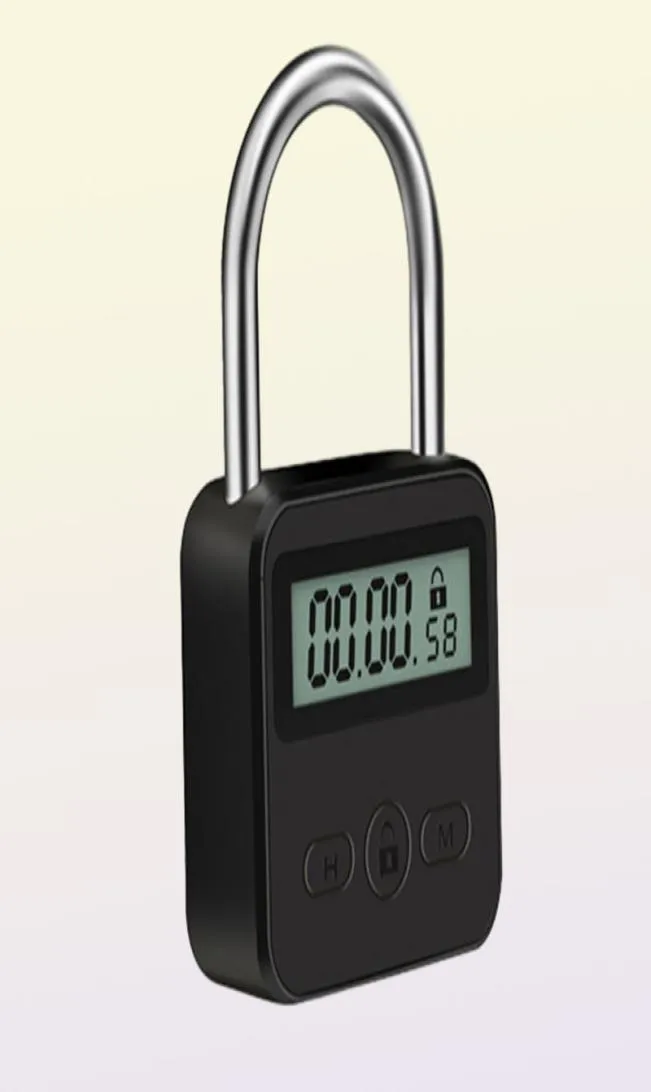 Lås USB LCD Display Metal Micro Electronic Recheble Timer Time Out Multifunktion Heavy Duty 2207255146332