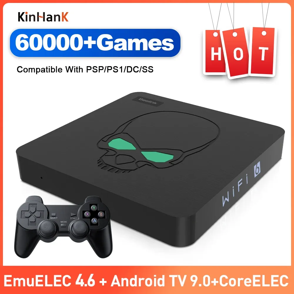 Console Beelink Super Console X King Console per videogiochi retrò 60000+ giochi per MAME/ARCADE/DC/SS WIFI 6 Amlogic S922X Game Player