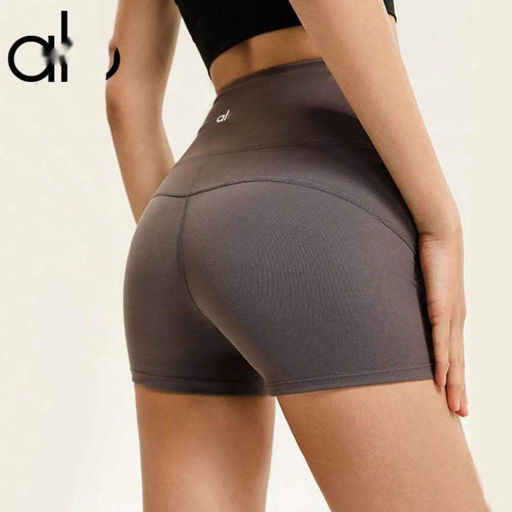 AL Nude Yoga shorts femmes Fitness course rue été femmes Shorts se sentir nu à l'extérieur taille haute respirant Pantsl