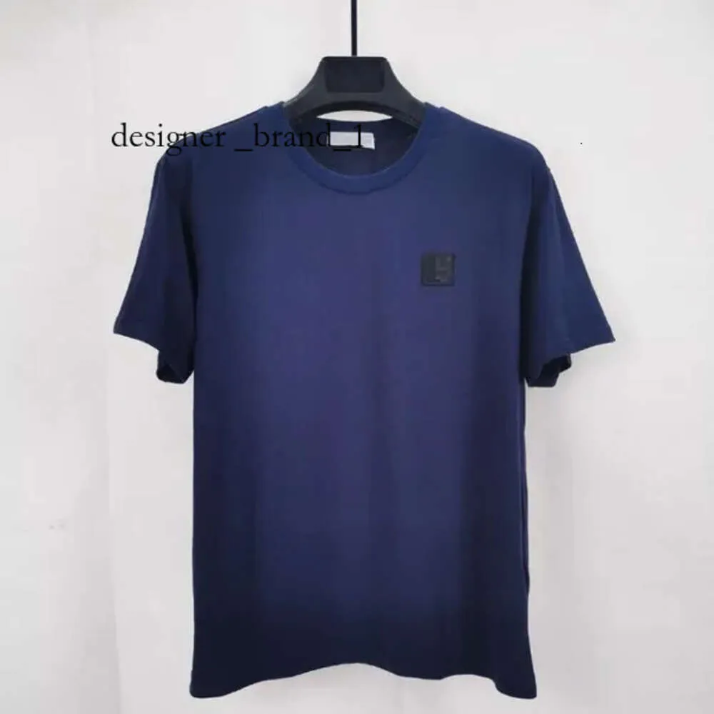 Camicia Cp Comapny Maglietta classica Compass T-shirt Compagnie Casual Cotton Men Tees Outdoor Maschile Top Alta qualità Nero Bianco Blu Cp Companies 283 4655