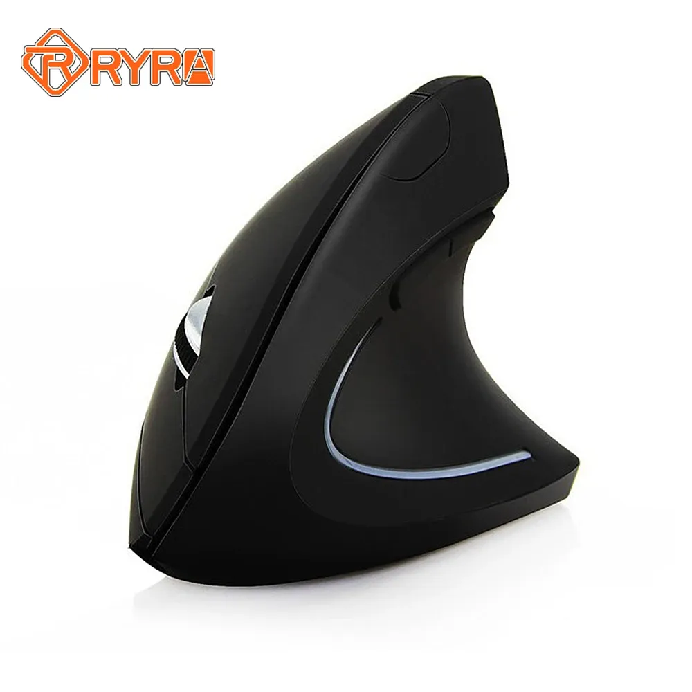 Ratones RYRA Ratón inalámbrico vertical Ergonómico 2.4G Ratones para juegos de mano derecha e izquierda Cómodo USB Ratón óptico Gamer Mouse para computadora portátil PC