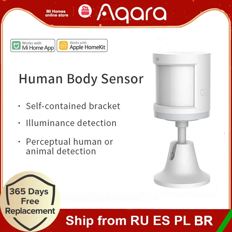 Kontrolle Aqara Smart Body Sensor Human Motion Sensor Sicherheitsschutzbewegung Zigbee Verbindung mit MI Home Gateway 3 HomeKit