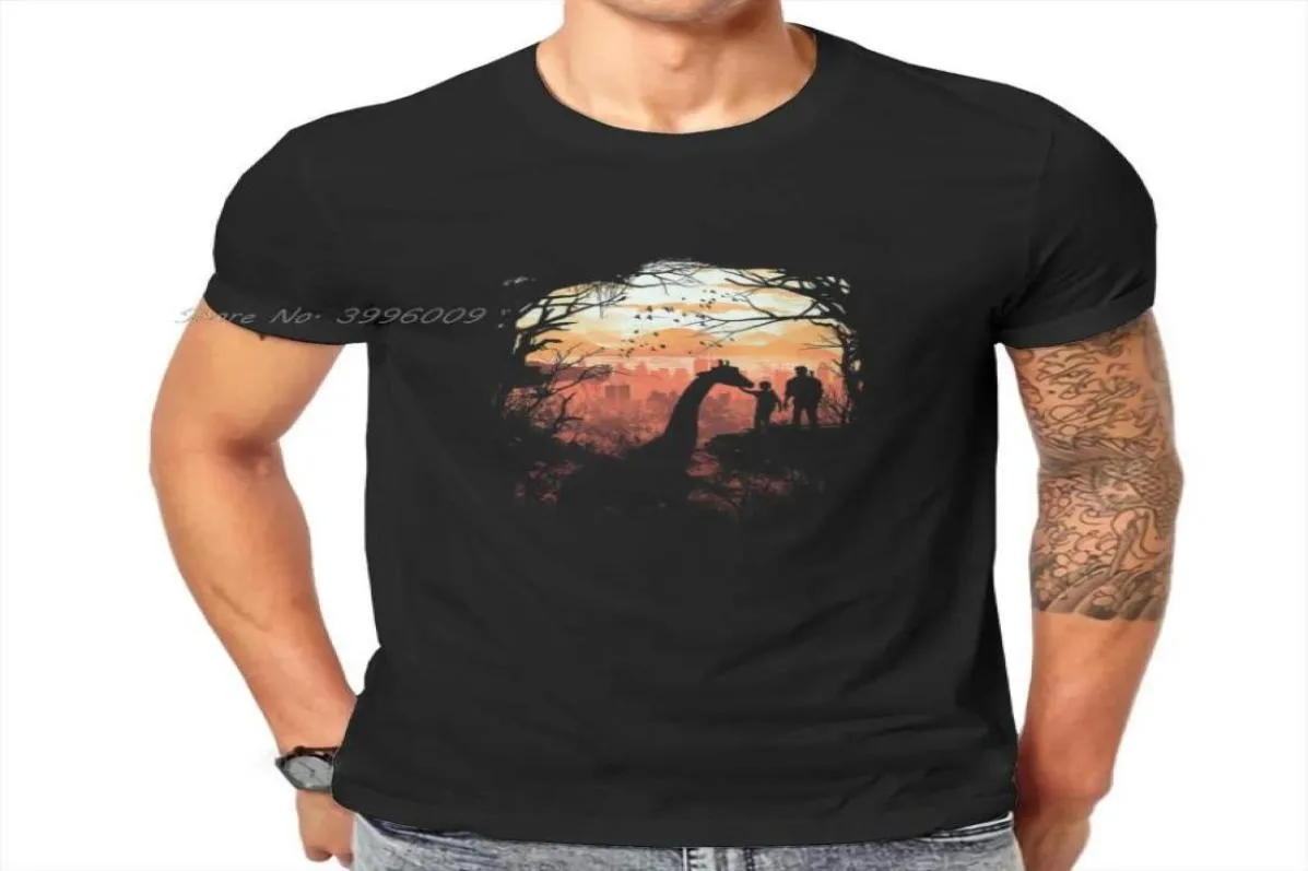 Men039s T-shirts De Laatste Van Ons Adventure Game Giraffe T-shirt Vintage Grunge Streetwear Tops Big Size Katoen Oneck T-shirt1223295