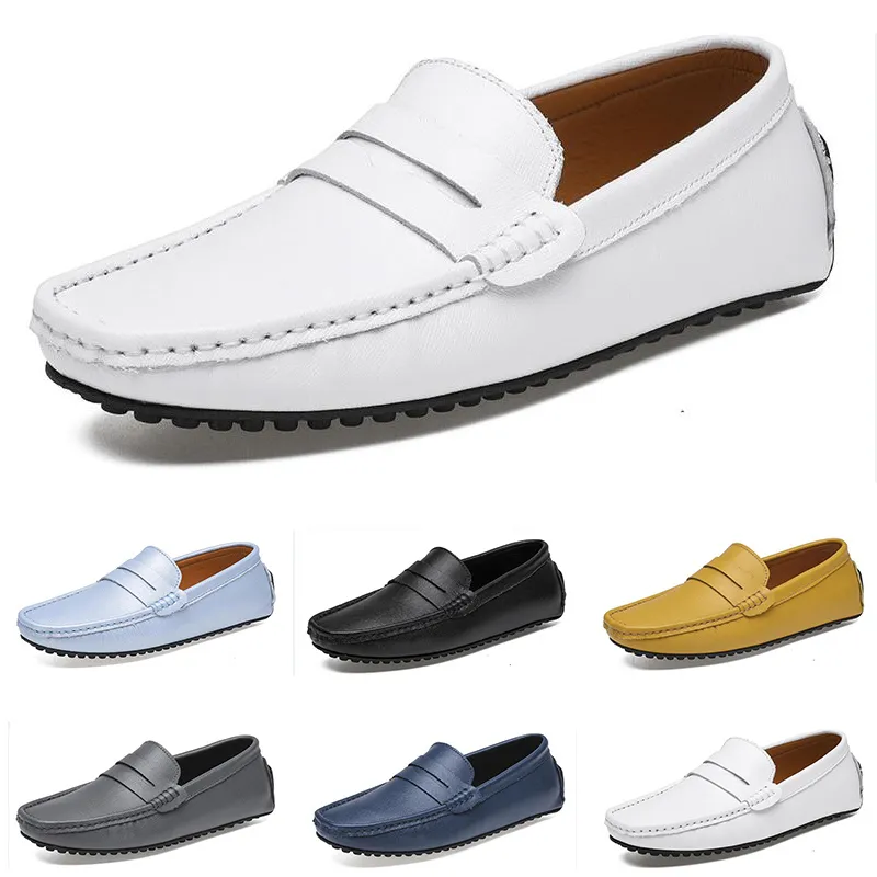 Sapatos de vestido primavera outono verão cinza marrom branco masculino baixo superior respirável sola macia sapatos sola plana homens GAI-1