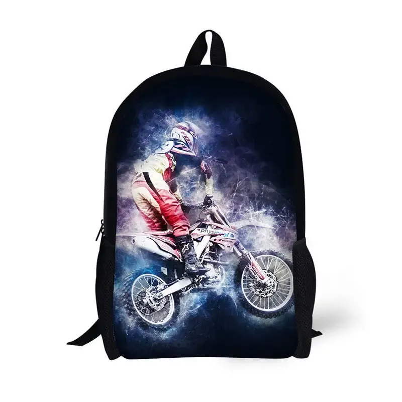 Sacs sacs à dos de vélo de saleté pour hommes garçons cool sacs de livres de moto