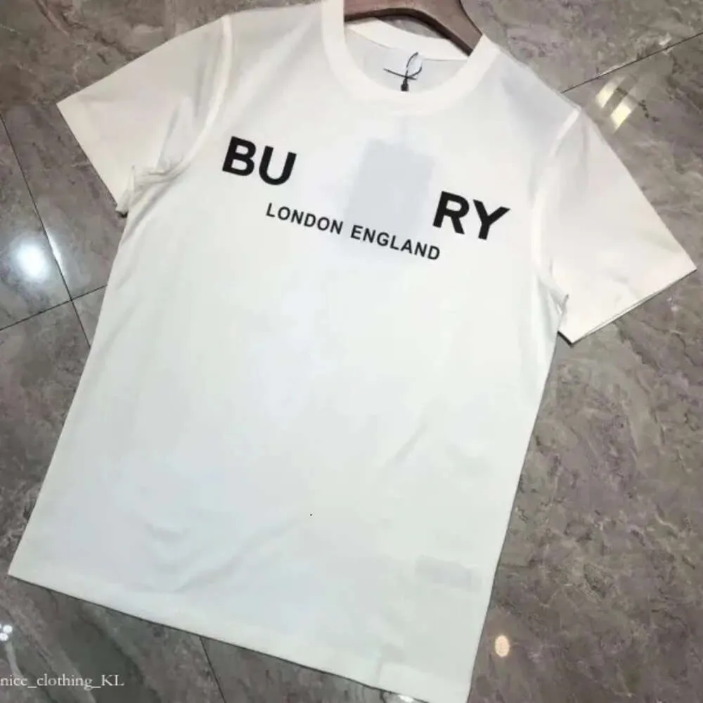 Burbery Chemise Burburries Chemise Designer T-shirt Casual MMS T-shirt avec imprimé monogrammé Haut à manches courtes Luxe Hommes Hip Hop Vêtements Burberry2 Chemise 827