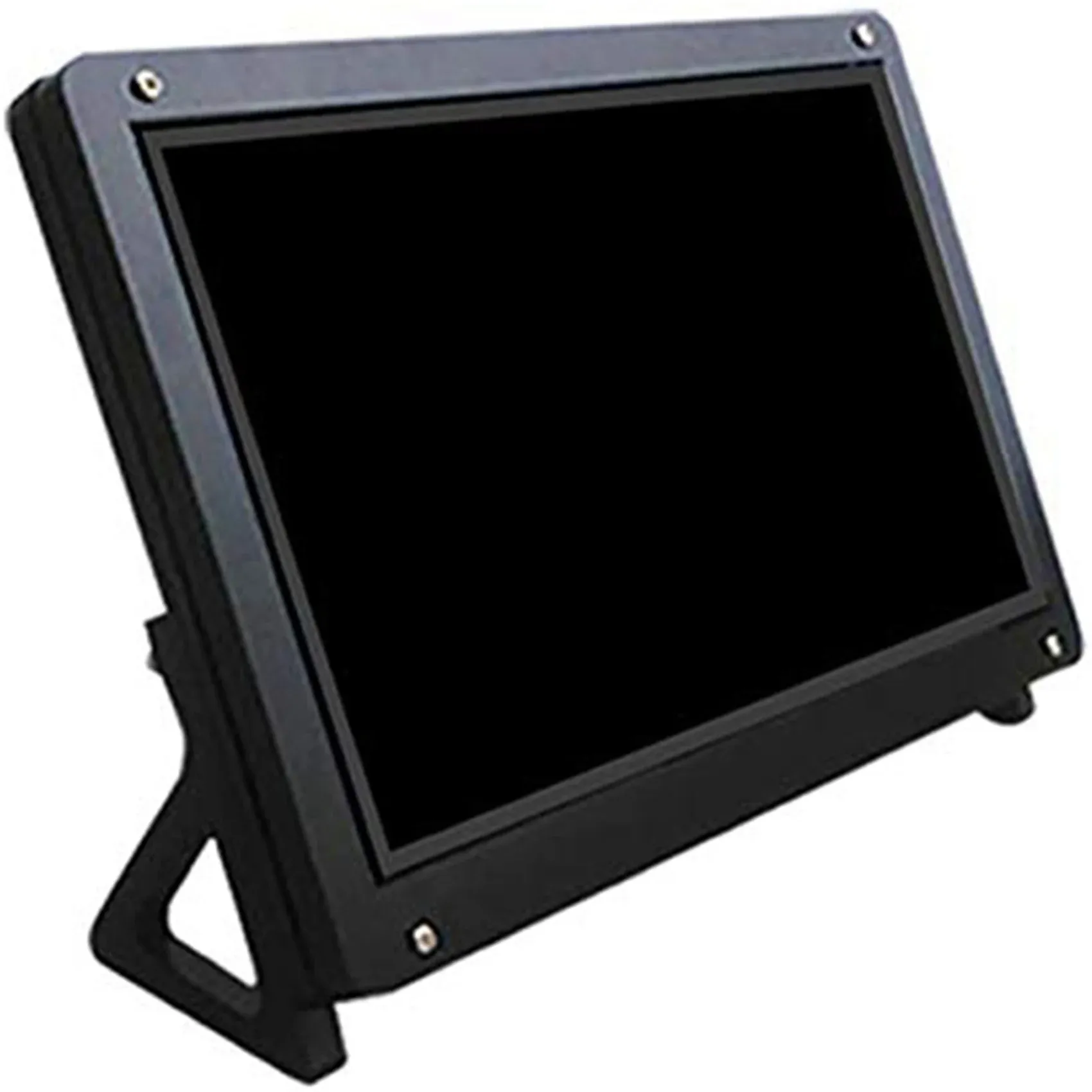 Casos 7 polegadas Display Monitor LCD Case Suporte Suporte para Raspberry Pi 3 Acrílico Habitação Suporte LCD Preto