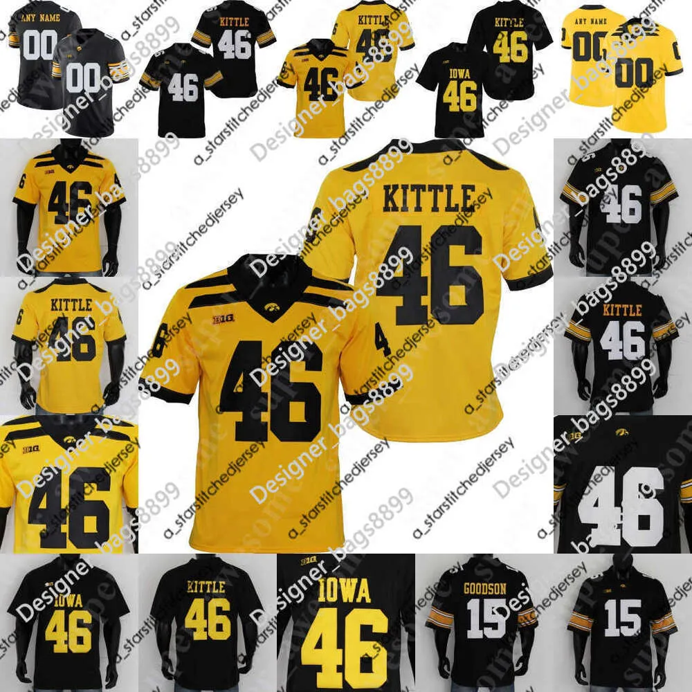 Voetbalshirts Iowa Hawkeyes voetbalshirt Dane Belton Matt Hankins Kaevon Merriweather Julius Brents Noah Shannon John Wagoner Shadrick Byrd Joe Evans