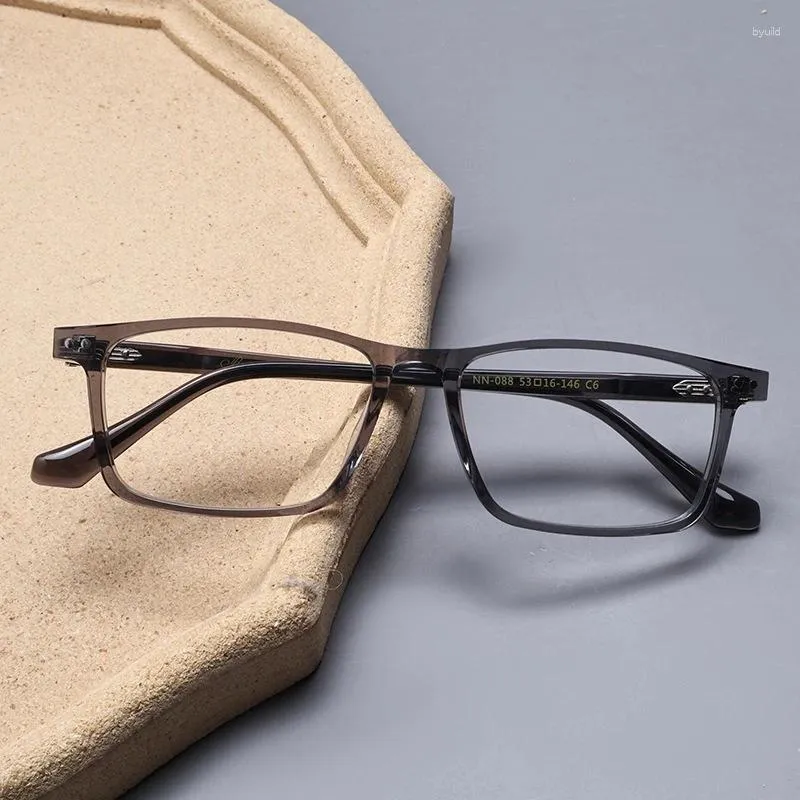 Lunettes de soleil lunettes optiques pour hommes femmes rétro designer NN-088 mode carré titane montures en fibre de verre style européen et américain