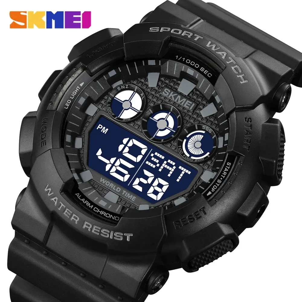 Orologi Skmei nuovissimo orologio militare da uomo orologio impermeabile antiurto orologio sportivo maschile digitale orologio da polso al quarzo a led da uomo