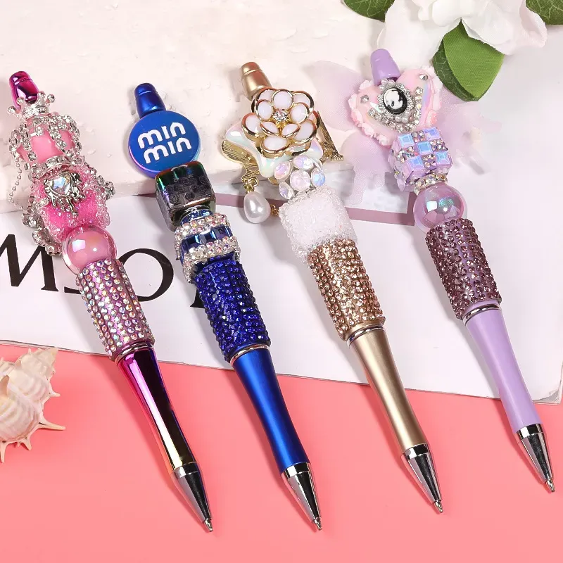 ZZ Diamond Add Bead Ballpoint Pens Customizable DIY... From Readytoship ...