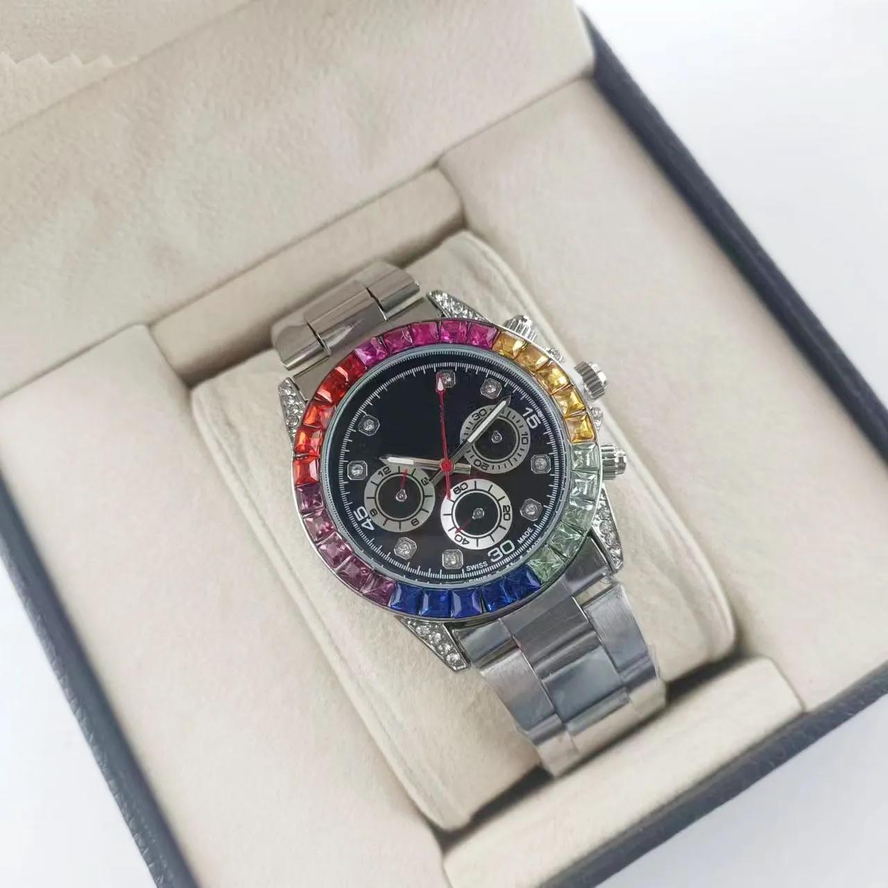 Men` Designer Silicone Quartz Watch