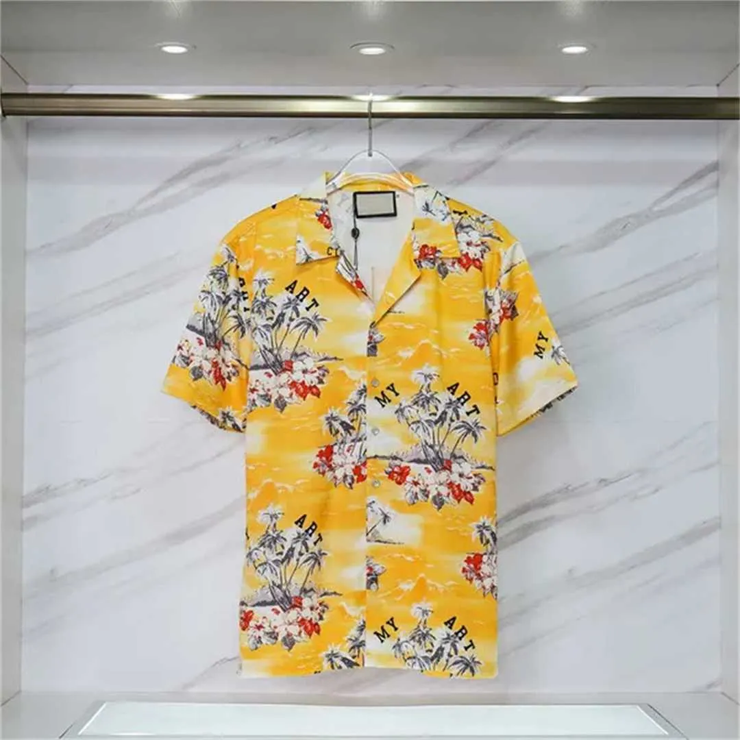 Designer overhemd heren button-up shirts print bowlingshirt Hawaii bloemen casual herenjurk Hawaiiaans t-shirt 2 HW3L