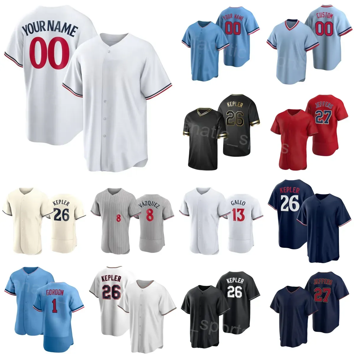 Baseball 23 Lewis Jersey 9 Trevor Larnach 1 Nick Gordon 8 Christian Vazquez 26 Max Kepler 13 Joey Gallo 12 Kyle Farmer 24 Gary Sanchez Flexbase Man Kids Woman S-C