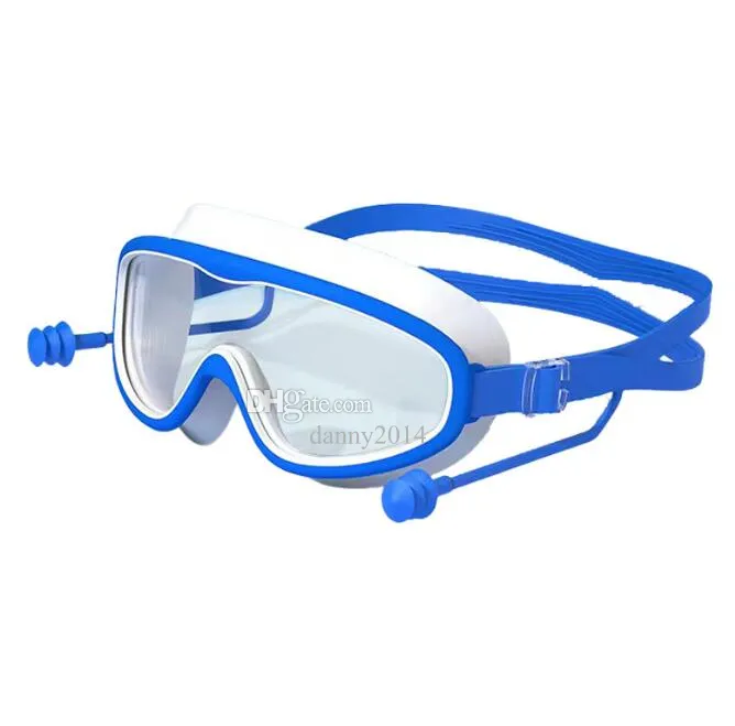 Big Frame Kids Swim Goggles Anti Fog Wide View Swimming Gear for Boys Girls Children glasses high definition pc Goggles for swimming pool Accessaries