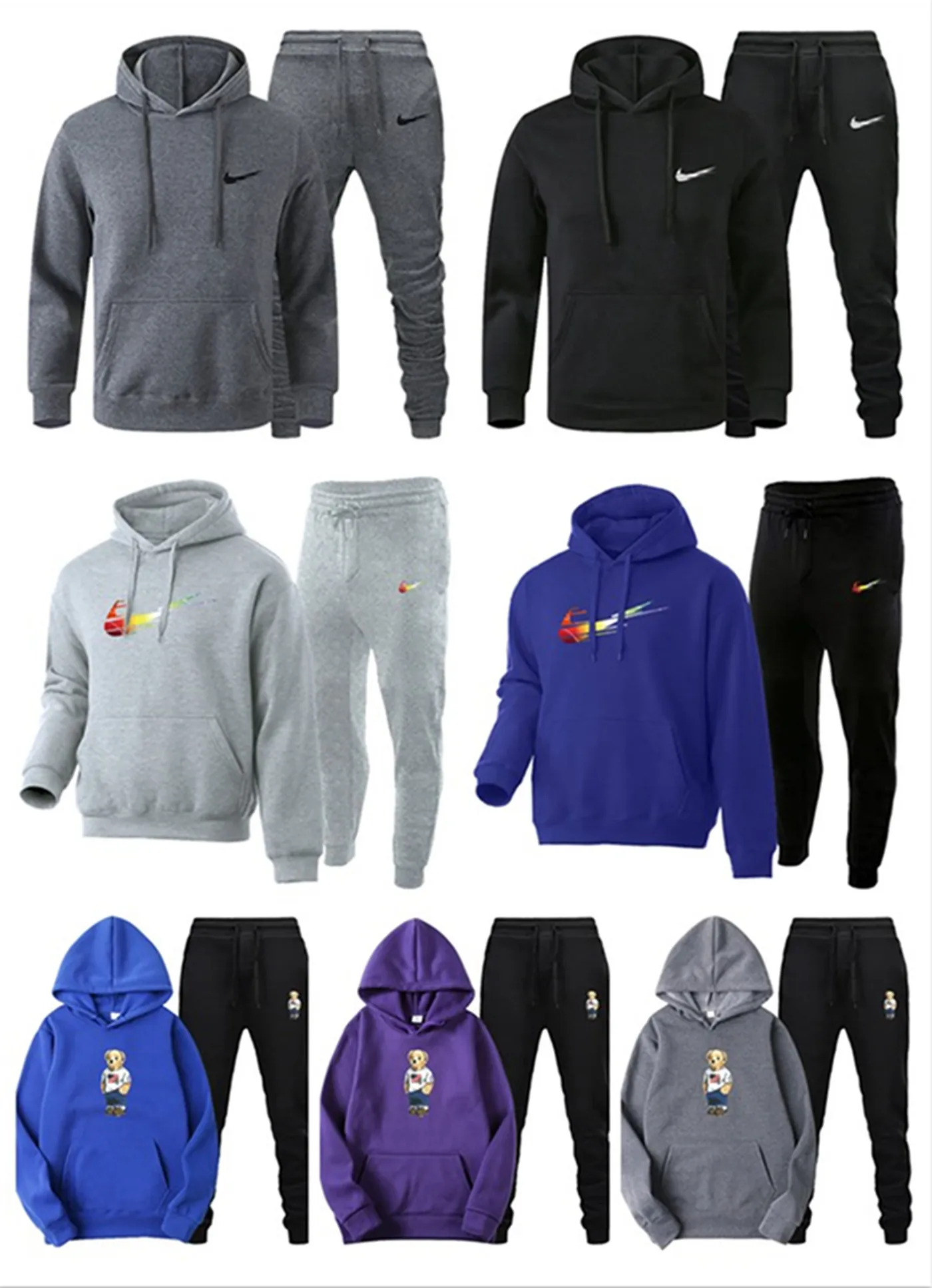 Designer Mens Tracksuits tröjabyxor Sätt baskettröjor Sportdräkt Logotypkläder Hoodies Män byxor S-3XL