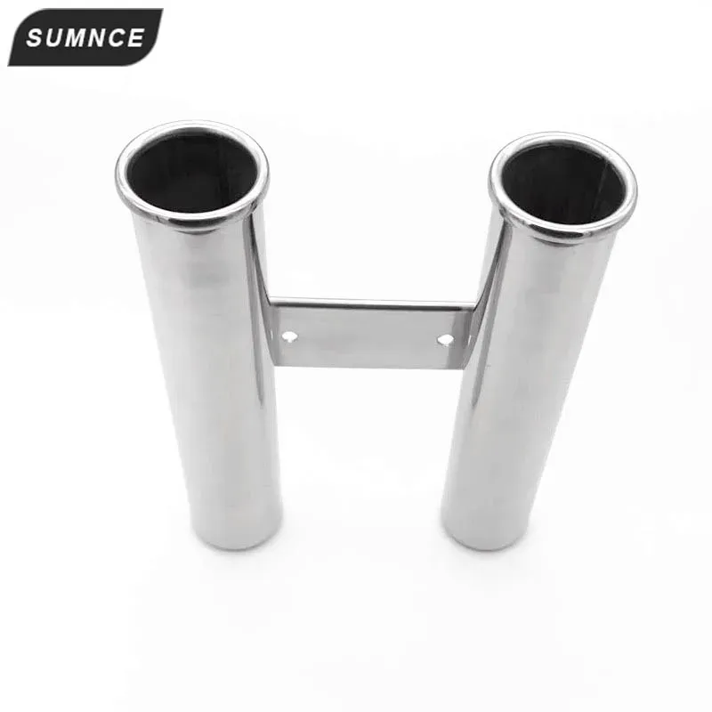 Rods Boat Stainless Steel Fishing Rod Holder 2 Link Tube Rod Pod for Marine Yacht