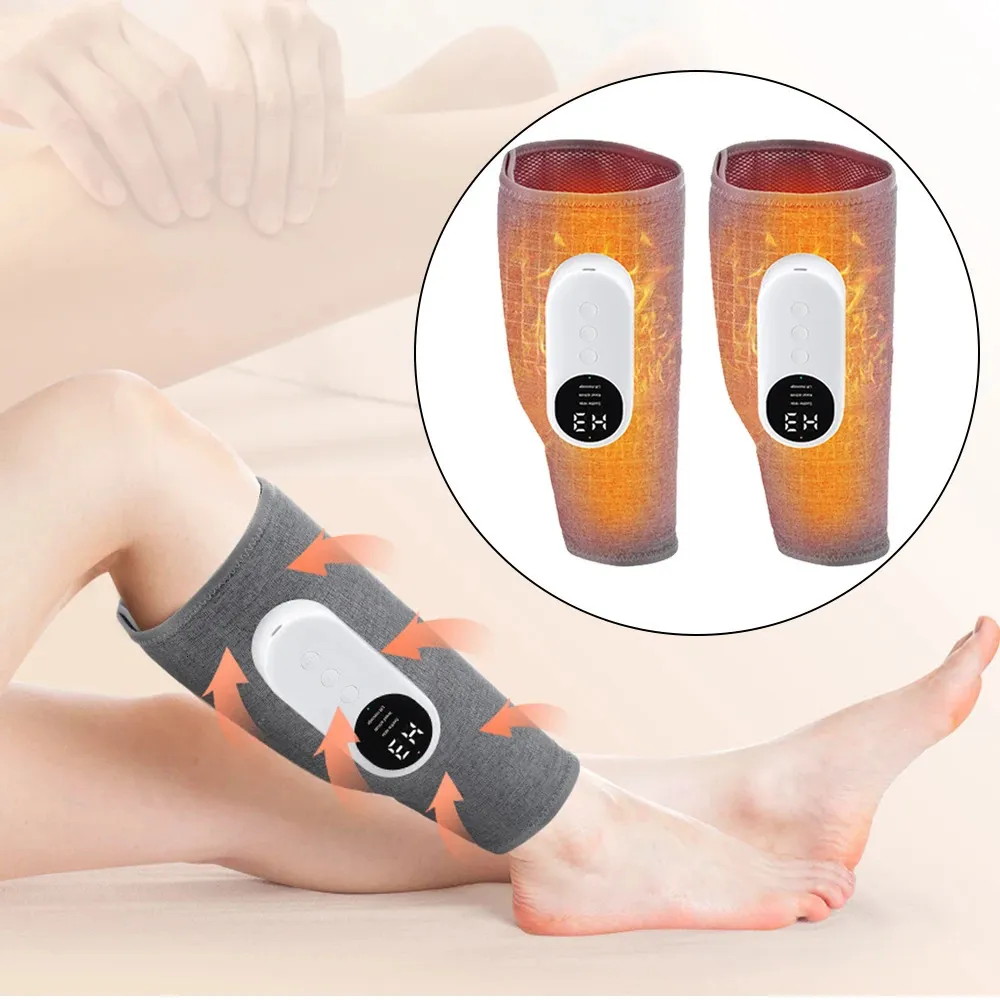 Massaggiatore per gambe Compressione dell'aria per la circolazione sanguigna e sollievo dal dolore Pressoterapia Impastamento elettrico Airbag Massaggio per polpacci240227