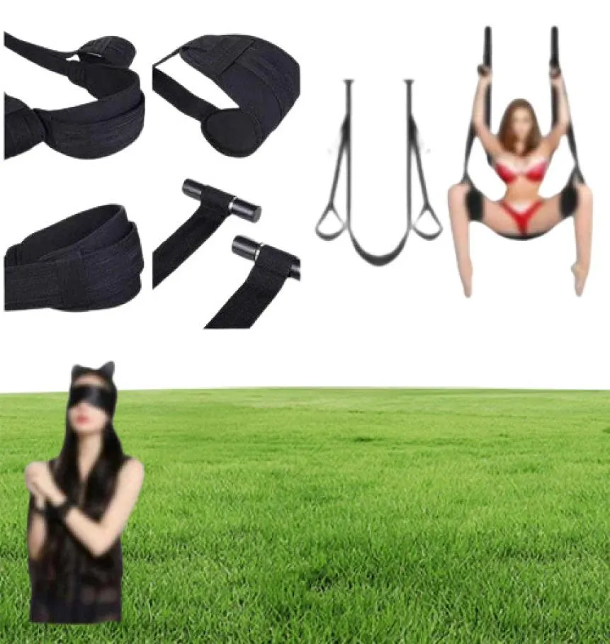 Adjustable Nylon Swing Seat Aerial Yoga Training Belt Fun Game Cushion Fitness Practicing Belt Swing Belt for Adults H10265943174
