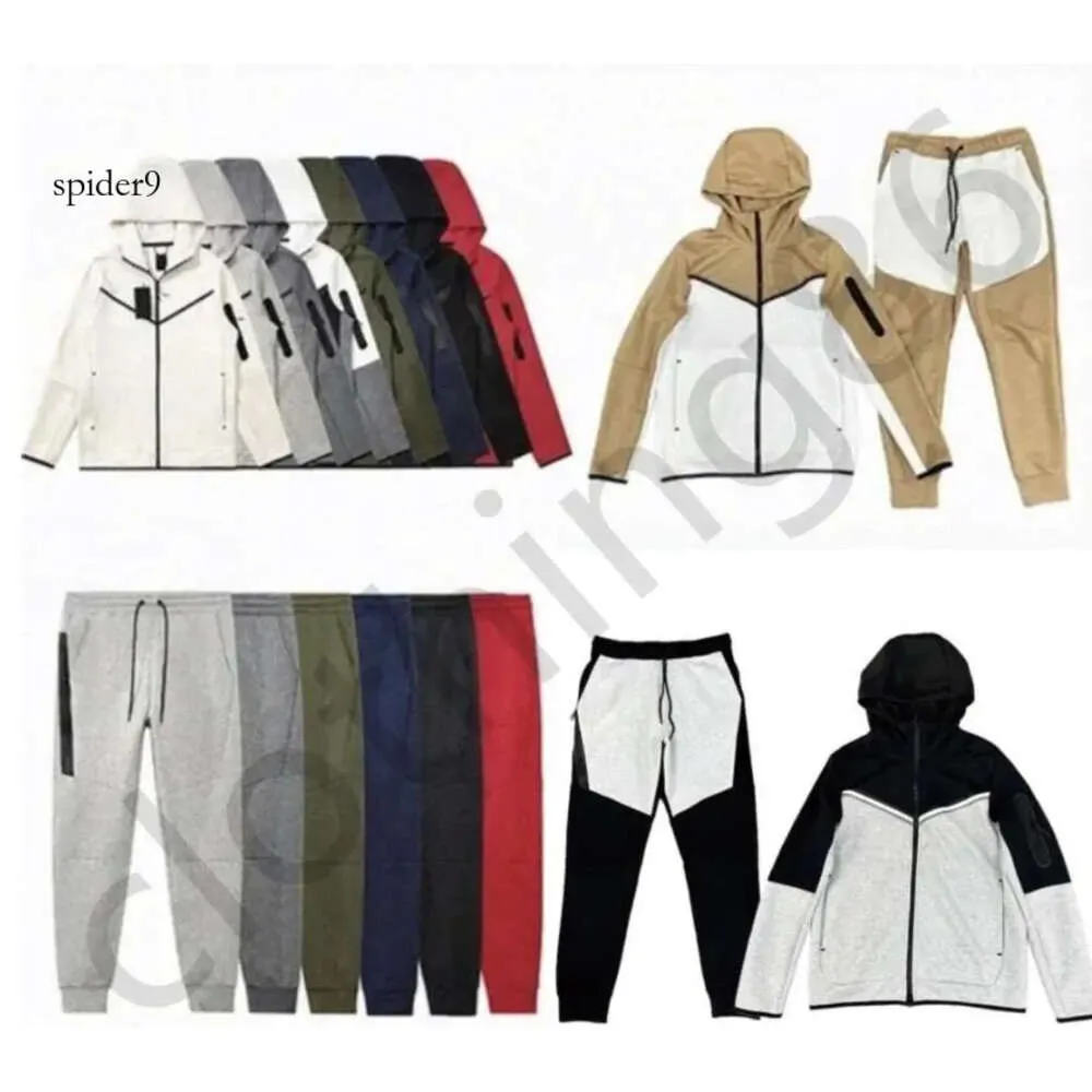 Tekniska fleece hoodies tjocka man sport hoodies designer tracksuit pants hoodie män kvinna jogger byxor banor bottnar zip jacka jacka sportkläder