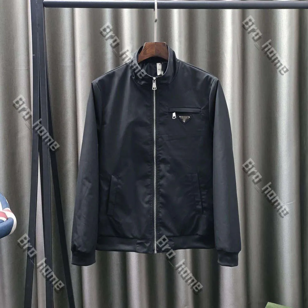 Luxus Herrenjacke Designer PP Jacke Damen Frühling Herbst Stehkragen Pra Jacke für Mcoat Slim Fit Jacke Vielseitige Mode Casual Style Jacke 395