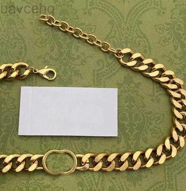 Colares Designer Pingente Cuban Gargantilha Colar Collares Punk Vintage Chunky Grosso Link Chain Ano Novo Acessórios de Jóias 240302