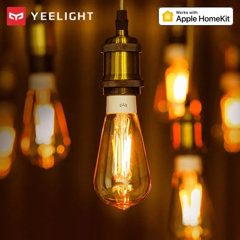 Controllo Yeelight Smart LED Filament Bulb ST64 Retro Edison Warm Light E27 6W 220V 2000K WiFi APP CONTROLLE DI CONTROLLO CON HomeKit Google Home