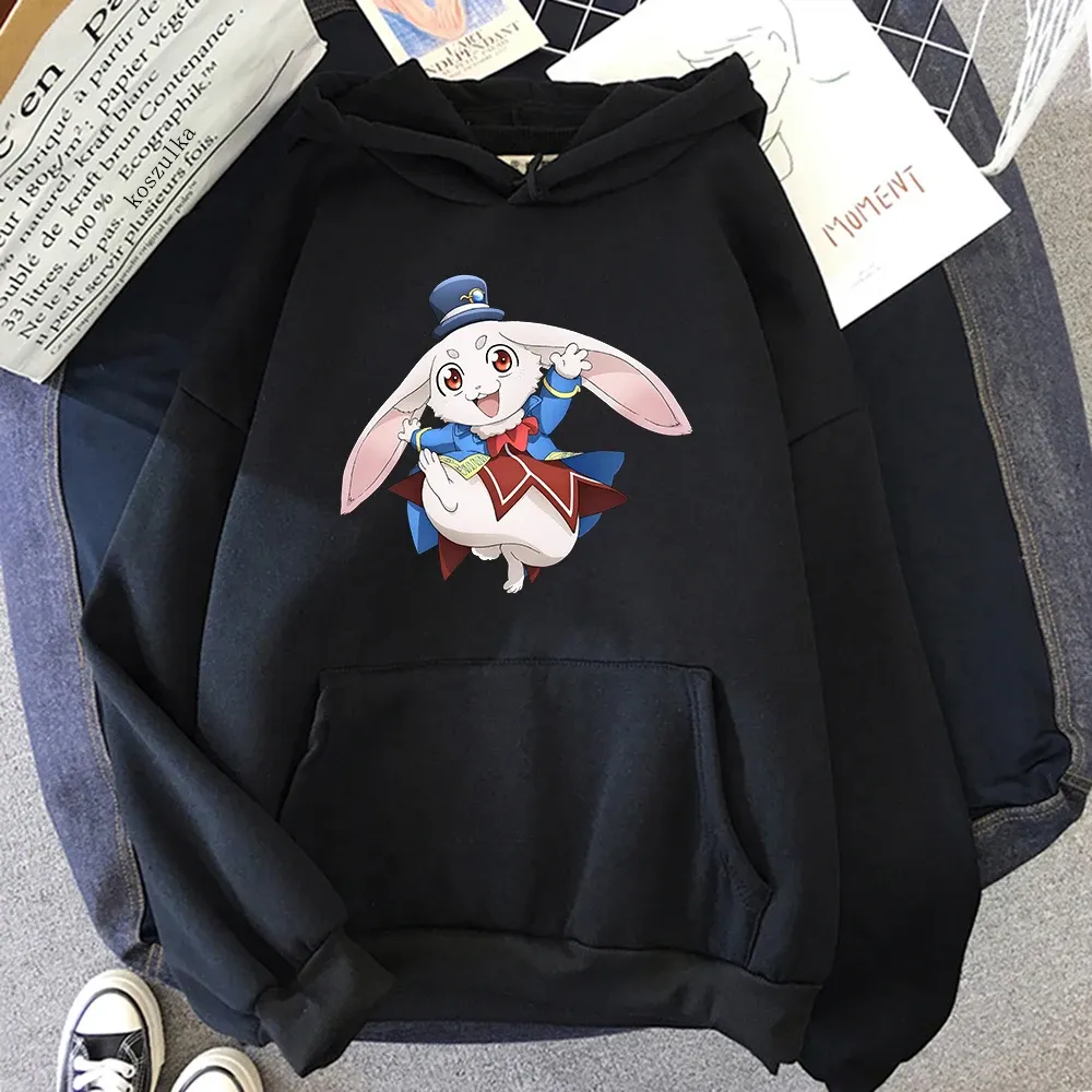 Sweatshirts shangri la frontier hoodie moda kadınlar harajuku grafik kawaii emul hoodies unisex anime manga gündelik kazak sweatshirt