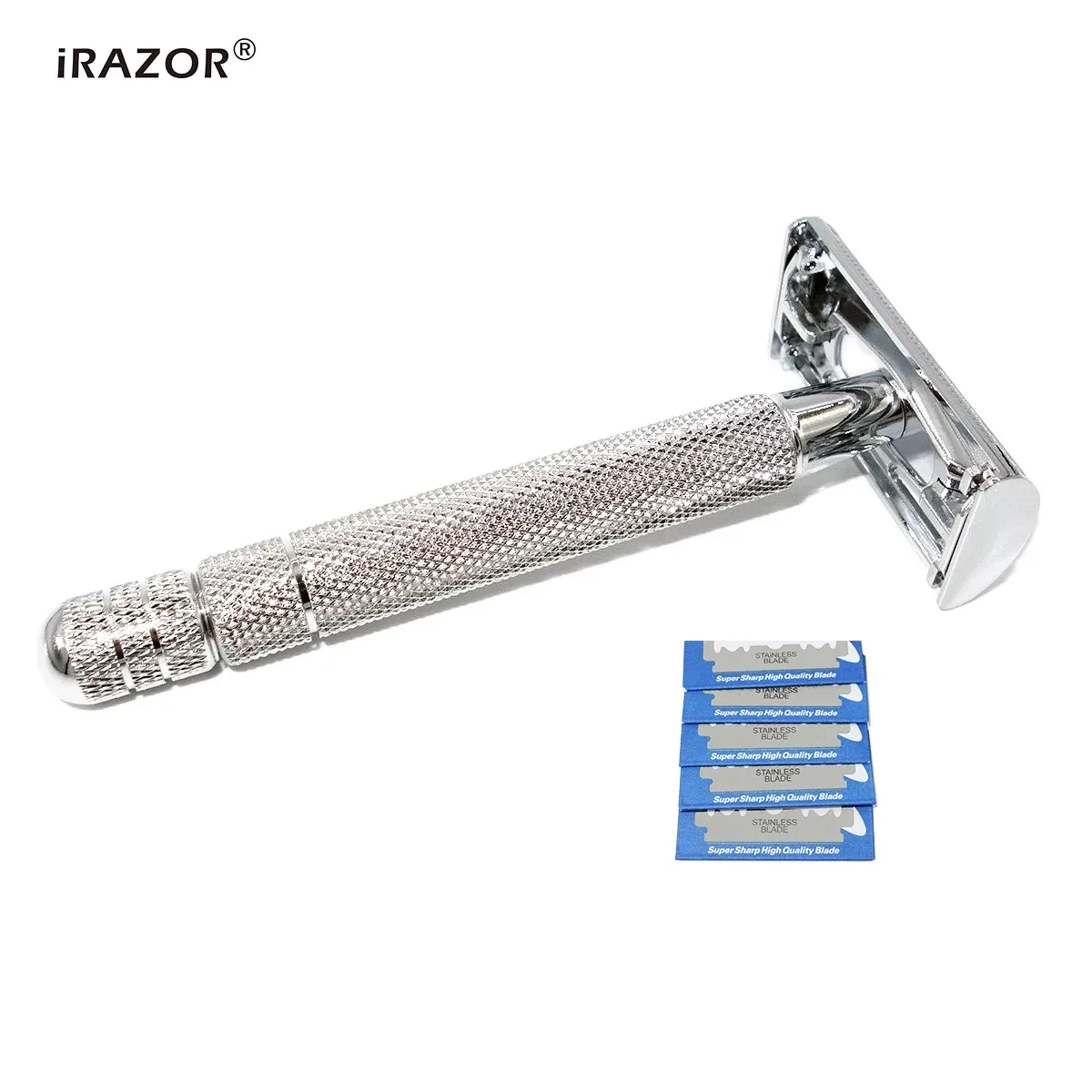 Razor Irazor Professional Butterfly Design Double Edge Safety Razor Men's Shaver Barber Machine à rasage