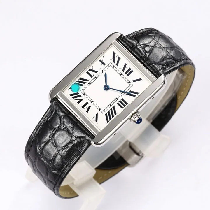 Marque de luxe Master étanche de haute qualité calendrier à quartz montre pour hommes montres de créateur montre de réservoir AAA (avec emballage)