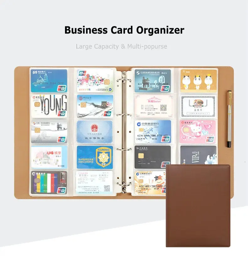 Metal Business Card Organizer Binder Book with 360 / 480 / 1000 Capacity  for Business and Credit Cards from Dhgate Business Card Files - price 61.81