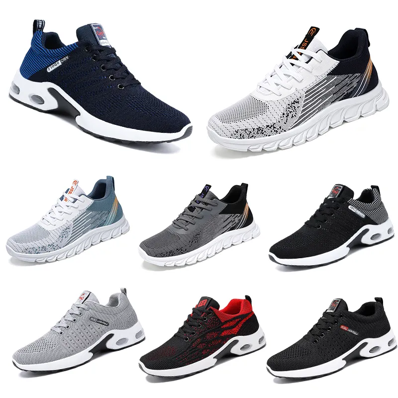 Chaussures de course à semelle souple pour hommes, bleu blanc, sport, polyvalentes, respirantes, à lacets, bout rond, Big GAI, 2024