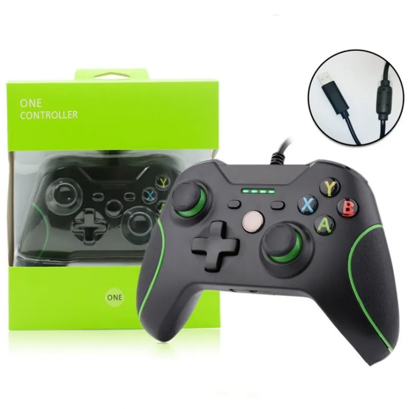 Wired Game Controllers Dual Motor Vibration Gamepad Joysticks Compatible With Xbox Series X/S/Xbox One/Xbox One S/One X/PC With Retail Box Dropshipping