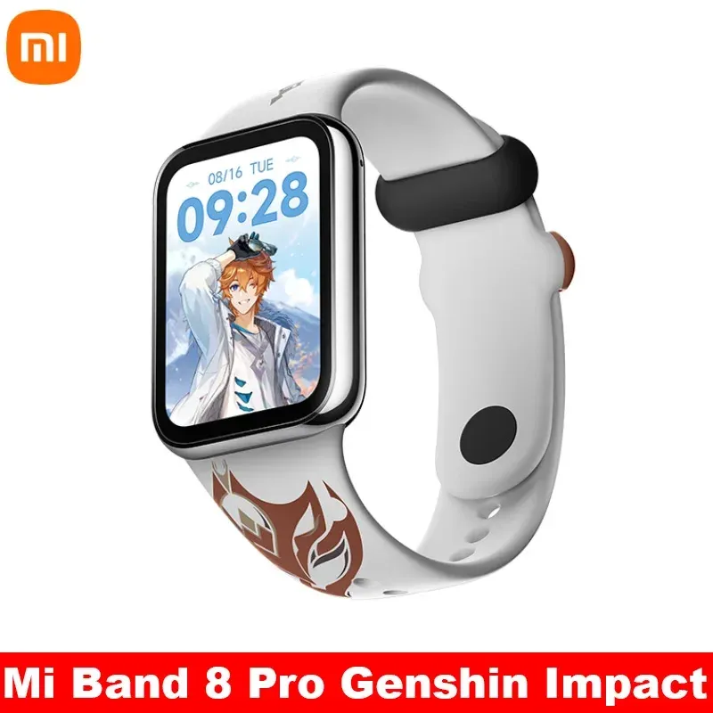 Contrôle en stock Nouveau Xiaomi Mi Band 8 Pro Genshin Impact Band 1,74 "AMOLED GPS GPS Oxygène Fitness Traker