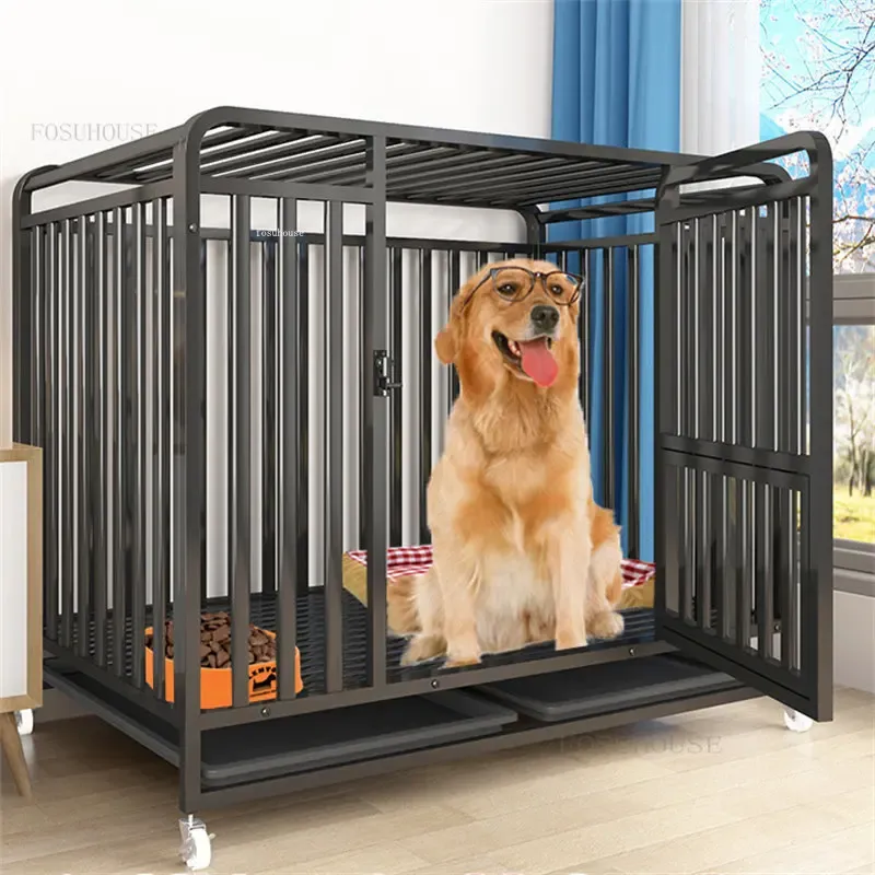 Cages Maison pour chiens de taille moyenne et grande capacité, Cage pour chiens d'intérieur, grand espace libre, Villa pour chiens et chats, Cage surdimensionnée pour animaux de compagnie, fournitures pour animaux de compagnie