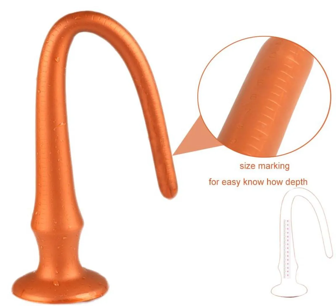 Anal Toys Super Long InDepth Male Female Masturbation Device SM Liquid Silicone Tail Plug Adult Sex For Men And Women3356870