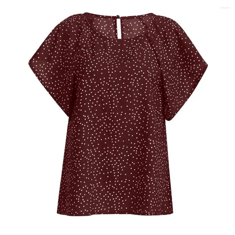 Blusas femininas mulheres top bonito plus size o pescoço senhora blusa macia verão cor combinando camisa vestuário