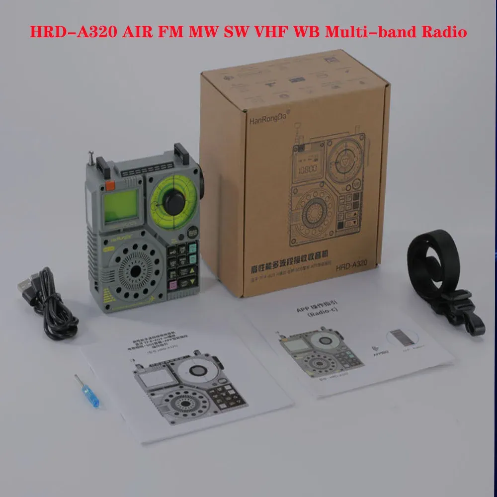 Radio Altavoces Bluetooth portátiles hrd a320 radio AIR FM MW SW VHF WB Radio multibanda banda de aviación soporte marítimo TBLITZ AUX