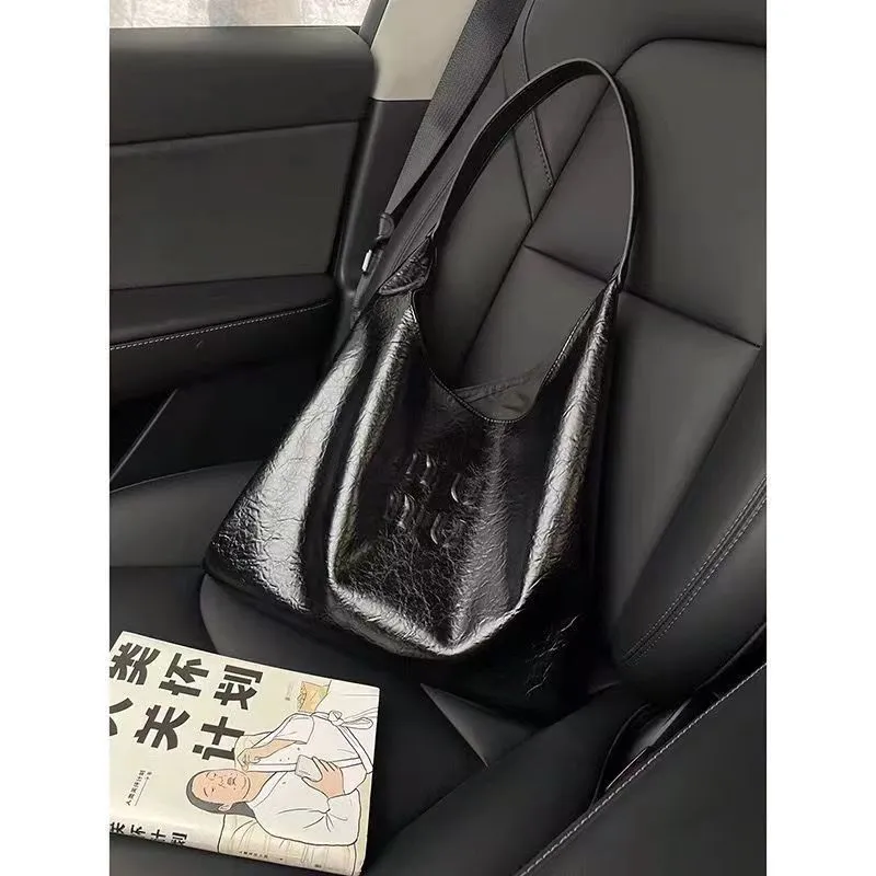 Дизайнерская сумка, женская новая сумка-тоут из мягкой кожи, высококачественная текстурированная сумка на одно плечо, сумка для подмышек, модная сумка для путешествий