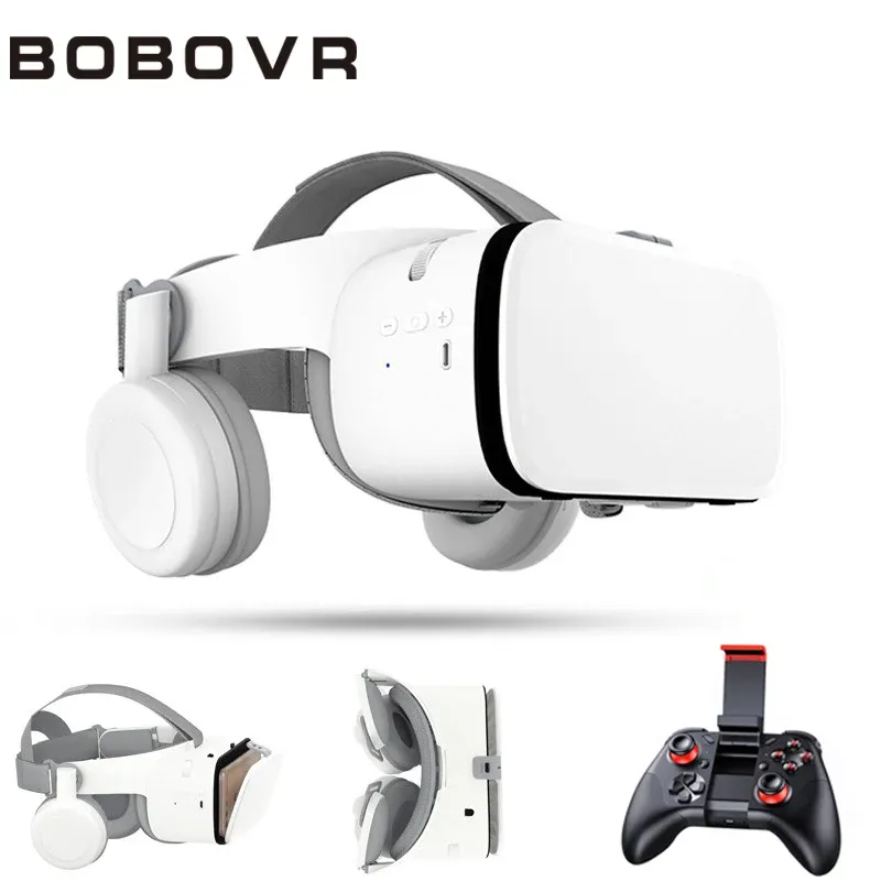 デバイスBOBOVR Z6 3D GLASSES VIRTUAL REATIOL IMMERSIVE VRヘッドセットワイヤレススマートフォンコントローラー付きGoogle段ボールボックス