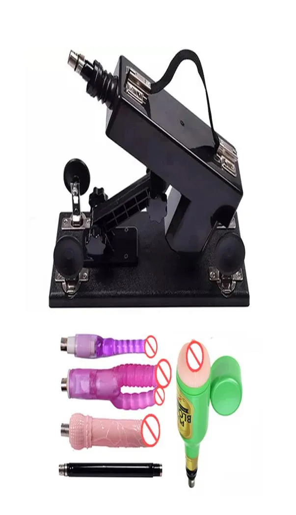 Automatyczne seks karabin maszynowy żeńskie Masturbacja Zabawki z akcesoriami Dildos Regulowane maszyny miłosne robota prędkości dla kobiet5974177