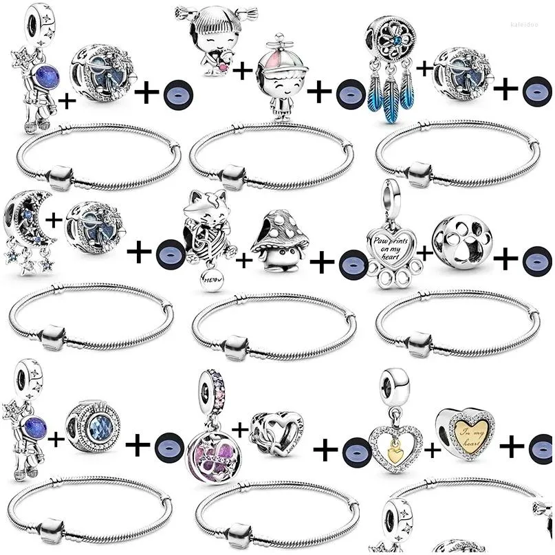 Charm Bracelets Baopon Boy Girl Bracelet Bangles For Women Glass Murano Beads Fit Original Femme Jewelry Gift Special Offer Drop Deliv Otppz