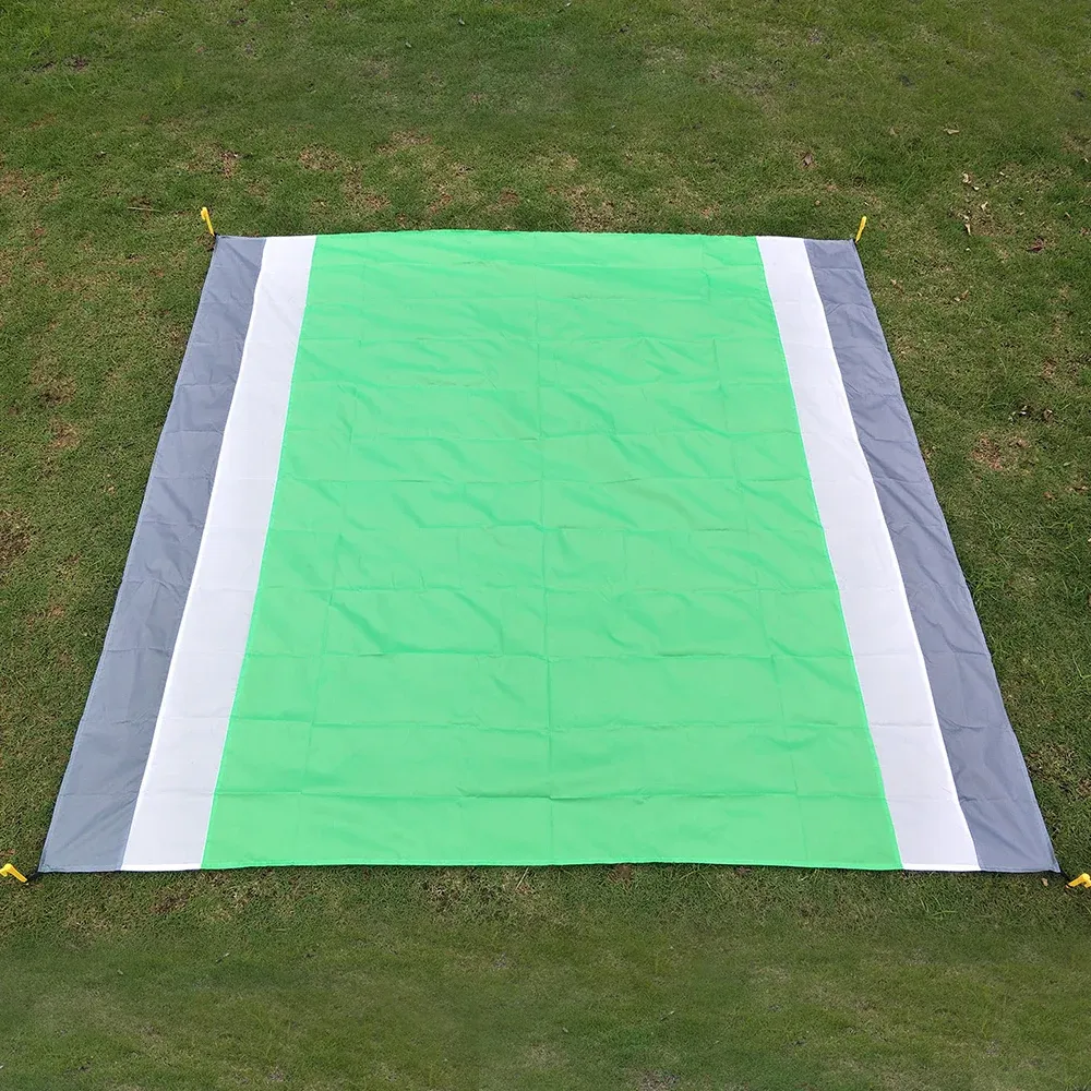 Tapis Tapis de pique-nique Portable tapis de plage imperméable couverture de poche tente de Camping tapis de sol matelas de Camping en plein air tapis de lit de couchage 2*2.1 m