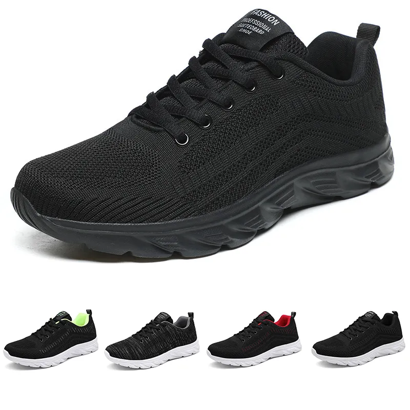 أحذية الركض ألوان صلبة تمشي منخفضة منخفضة للنساء ناعم حذاء رياضة أحذية رياضية تنفس الكلاسيكية في الهواء الطلق Gai السود